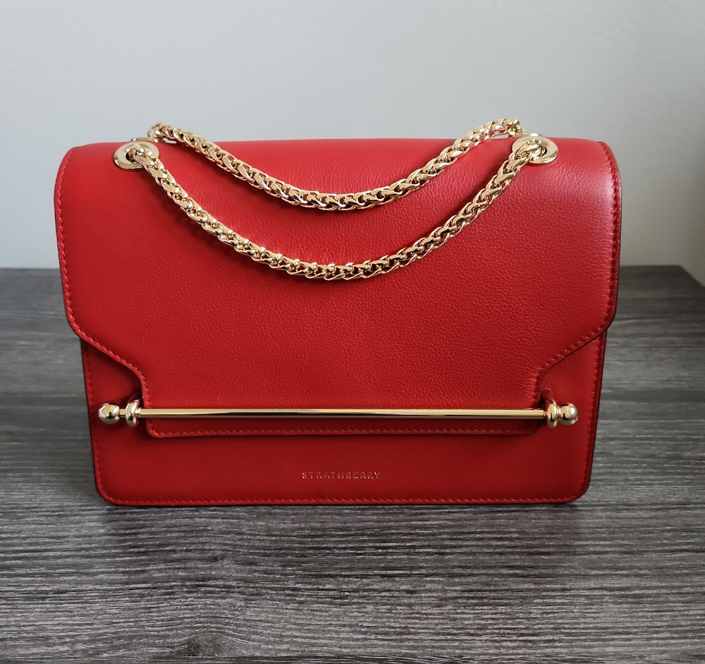 ♥️ Strathberry East/West Shoulder Bag - Red ♥️